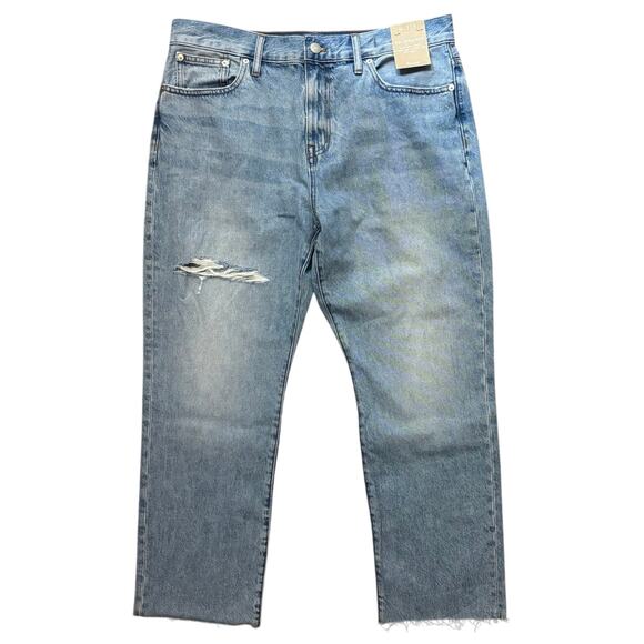 NWT Madewell The Petite '90s Straight Jean Revoir Wash Size 31P - Picture 4 of 10